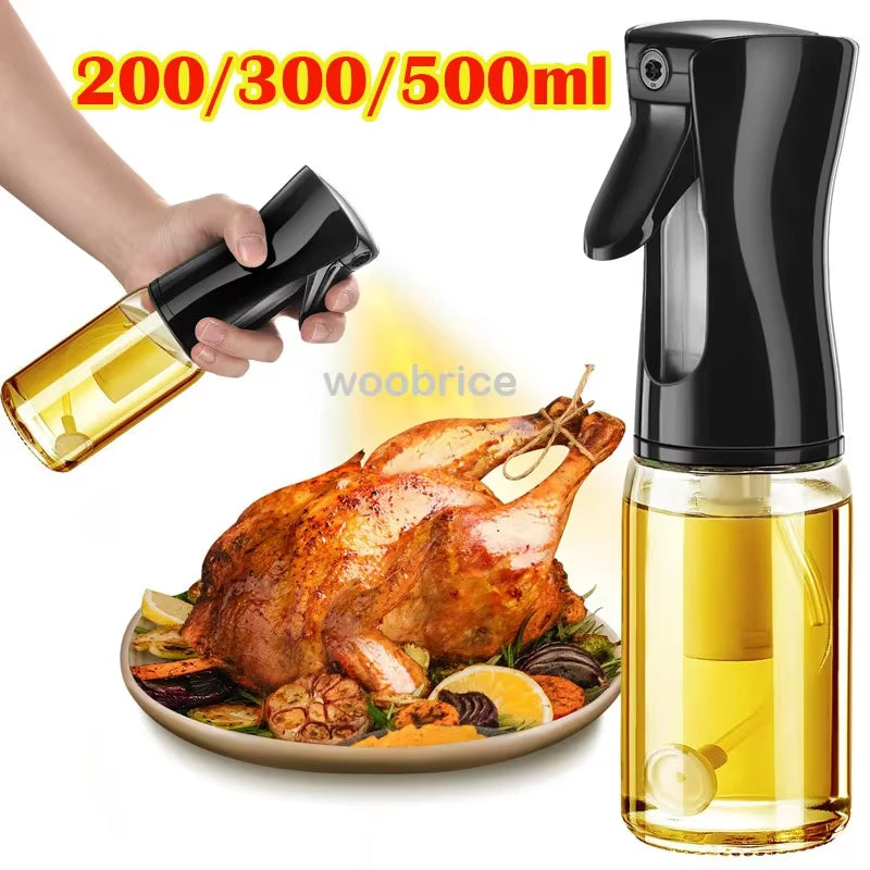 200/300/500Ml Oil Spray for Kitchen Oil Nebulizer Dispenser Spray Oil Sprayer Airfryer BBQ Camping Olive Oil Diffuser Brush