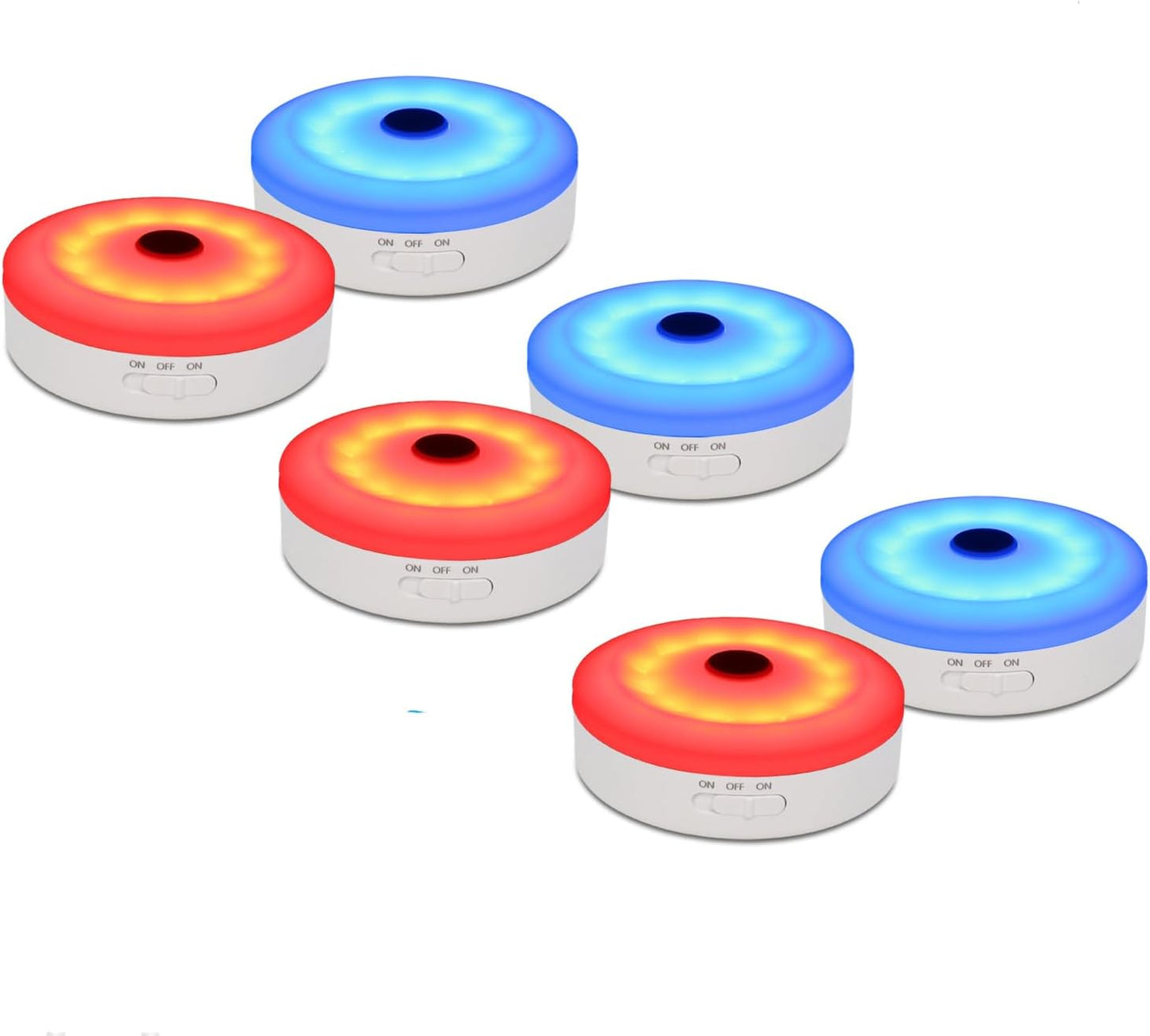 Puck Lights with Remote,Under Cabinet Led Lighting,Rgb Wireless Rechargeable Light for Closet,Display Case,3 Pack