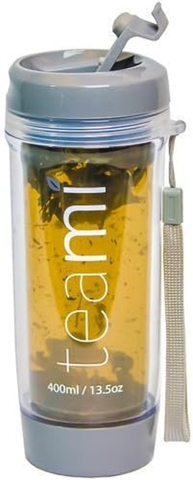 Tea Tumbler Infuser Bottle - Grey, 20 Ounce - BPA FREE - Double Walled Mug, Hot or Cold - Our Best Infusion Bottles for Infused Fruit, Smoothies, Tea, Even Coffee