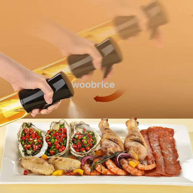 200/300/500Ml Oil Spray for Kitchen Oil Nebulizer Dispenser Spray Oil Sprayer Airfryer BBQ Camping Olive Oil Diffuser Brush