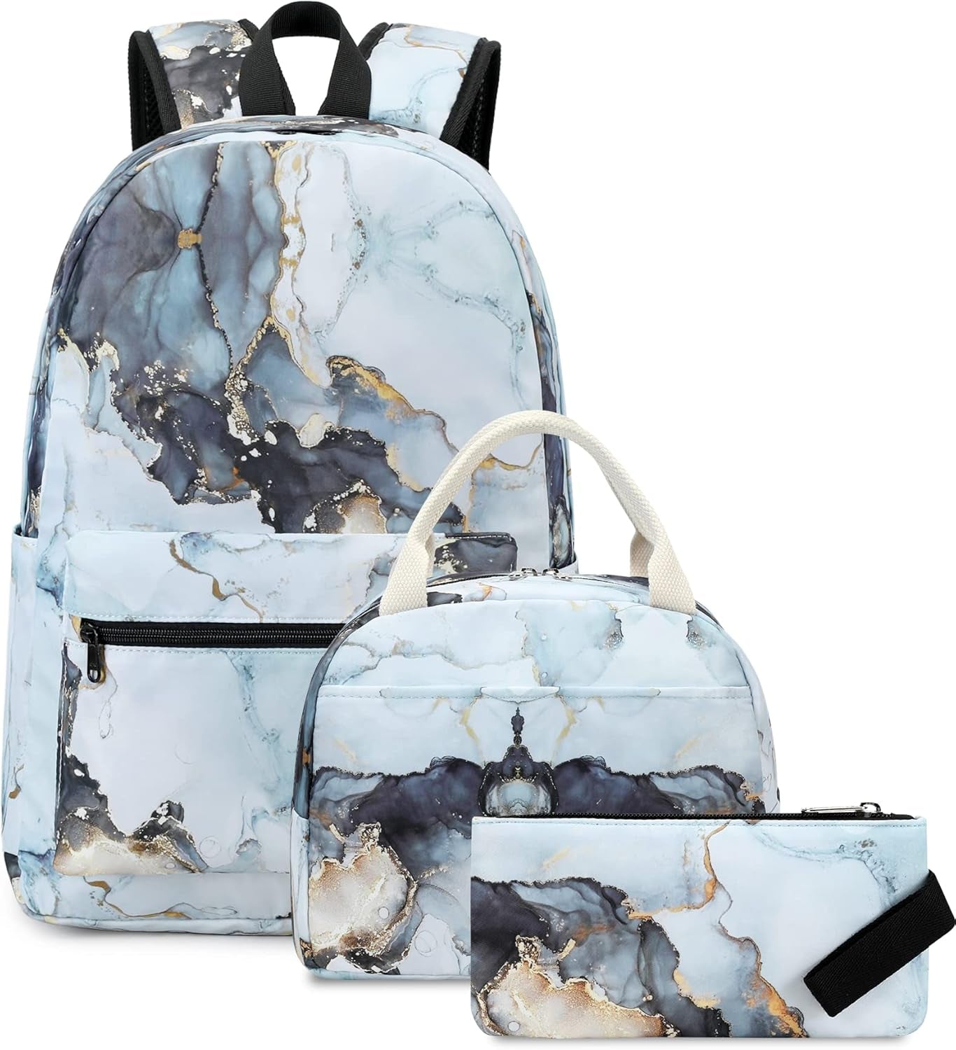 Girls School Backpack Galaxy Schoolbag Laptop Bookbag Insulated Lunch Tote Bag Purse Teens Boys Kids