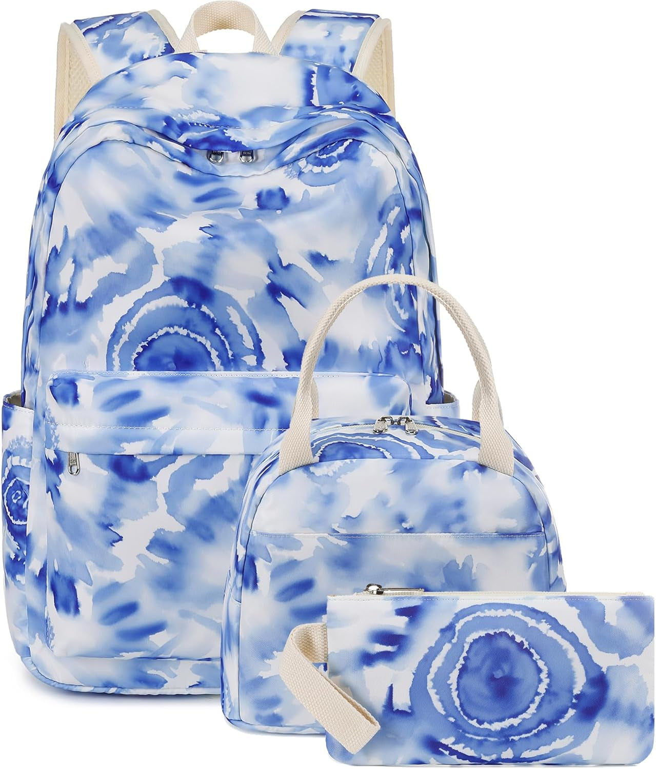 Girls School Backpack Galaxy Schoolbag Laptop Bookbag Insulated Lunch Tote Bag Purse Teens Boys Kids