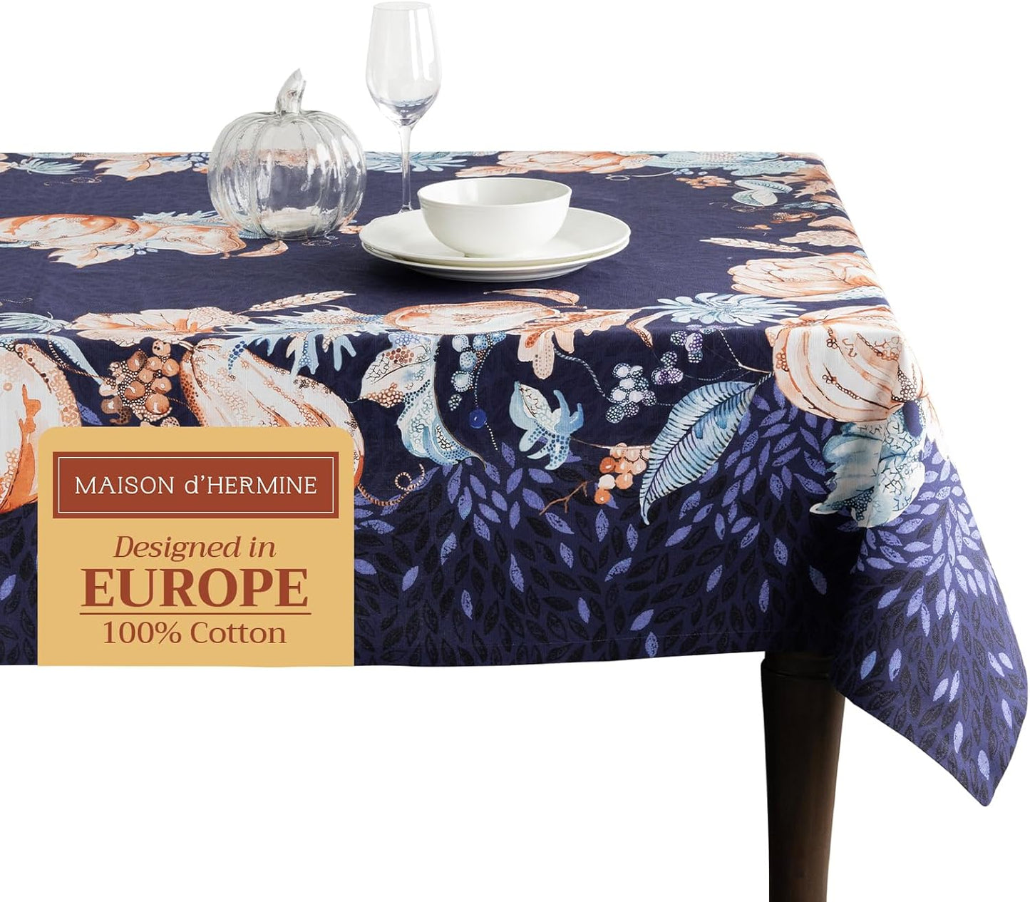 Table Cloth Square Table 100% Cotton 60 X 60 Inches Tablecloth Reusable Decorative Everyday Use for Dining Room, Farmhouse, Home, Party, Festive & Wedding - Amarante