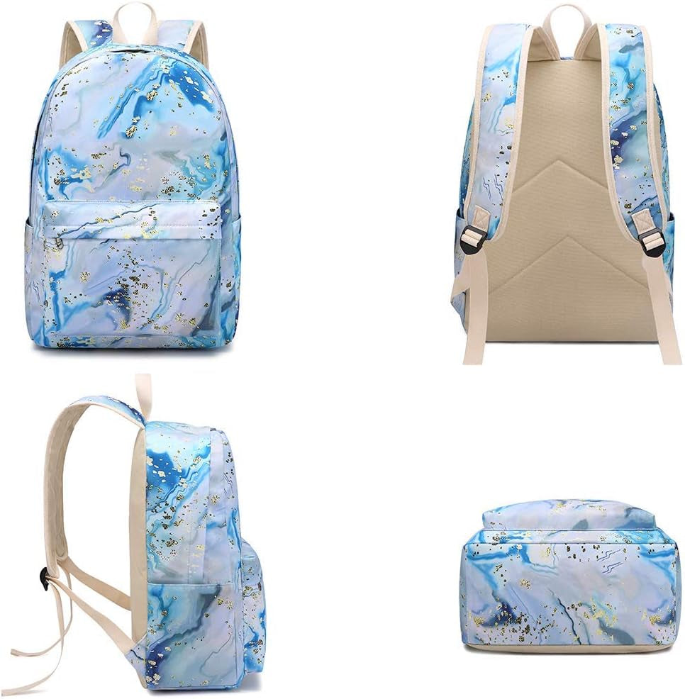 Teen Girls School Backpack Kids Bookbag Set with Lunch Box Pencil Case Travel Laptop Backpack Casual Daypacks