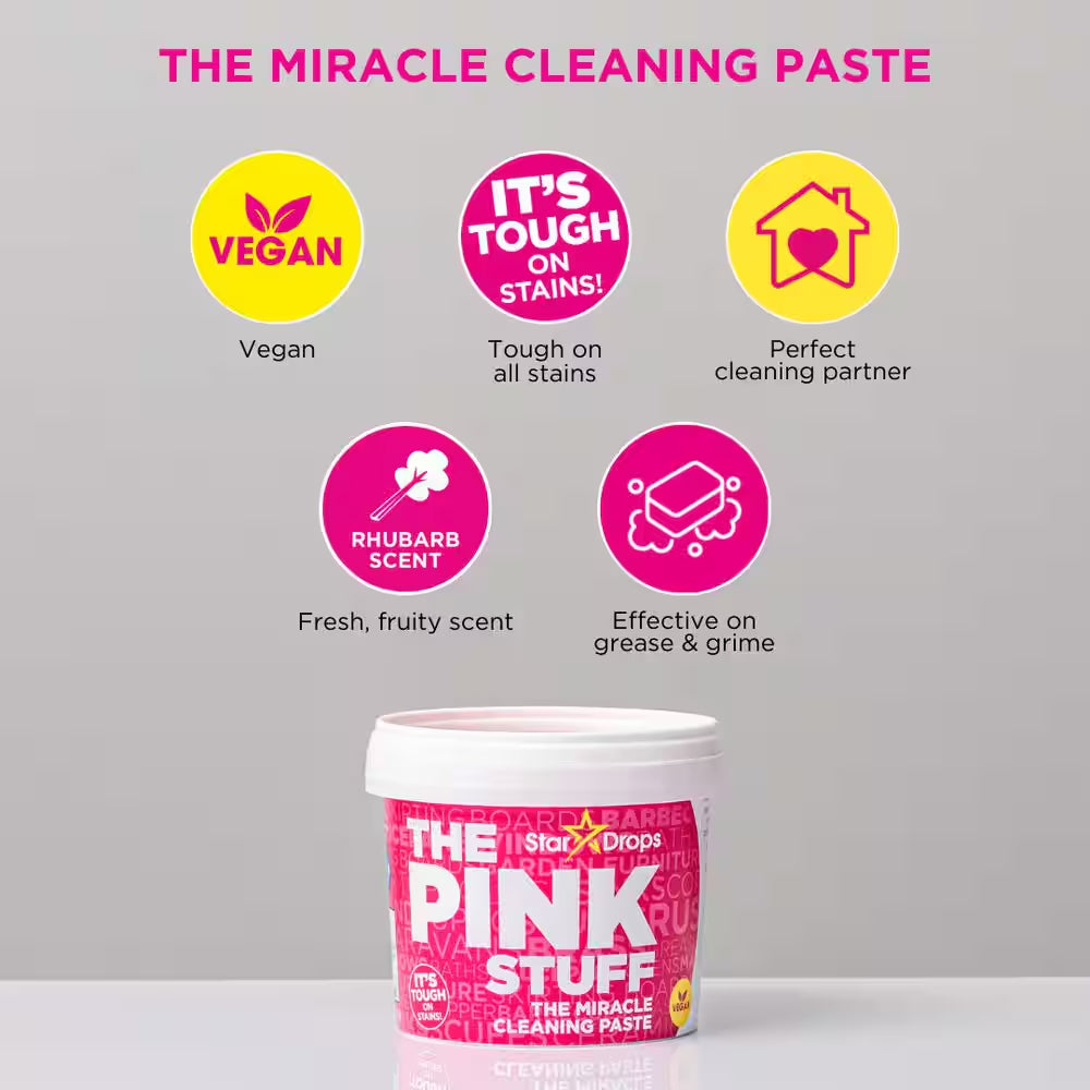 500 G Cleaning Paste, 750 Ml Multi-Purpose Liquid Cleaner, 750Ml Bathroom Foam Cleaner, and 750Ml Cream Cleaner Bundle