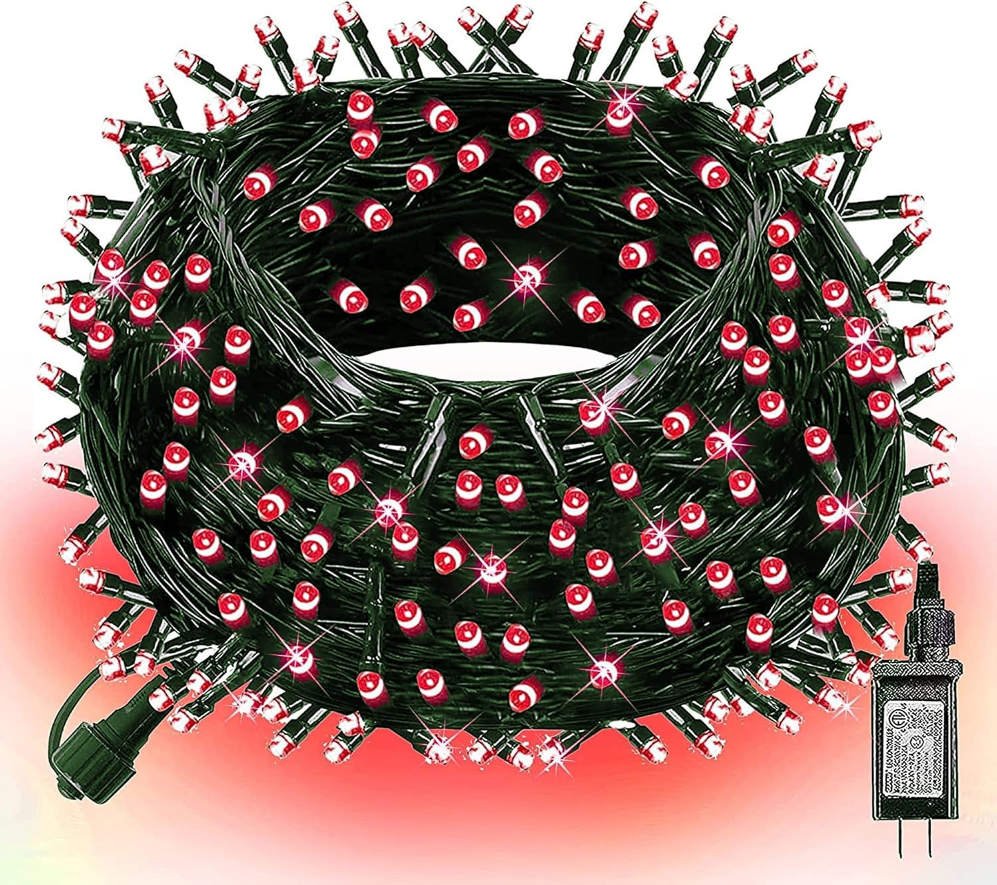 Halloween 300 LED String Lights, 100FT Connectable String Lights with 8 Lighting Modes, Halloween Decorations for Party Carnival Supplies, Indoor Outdoor Yard Garden Decor (Purple)
