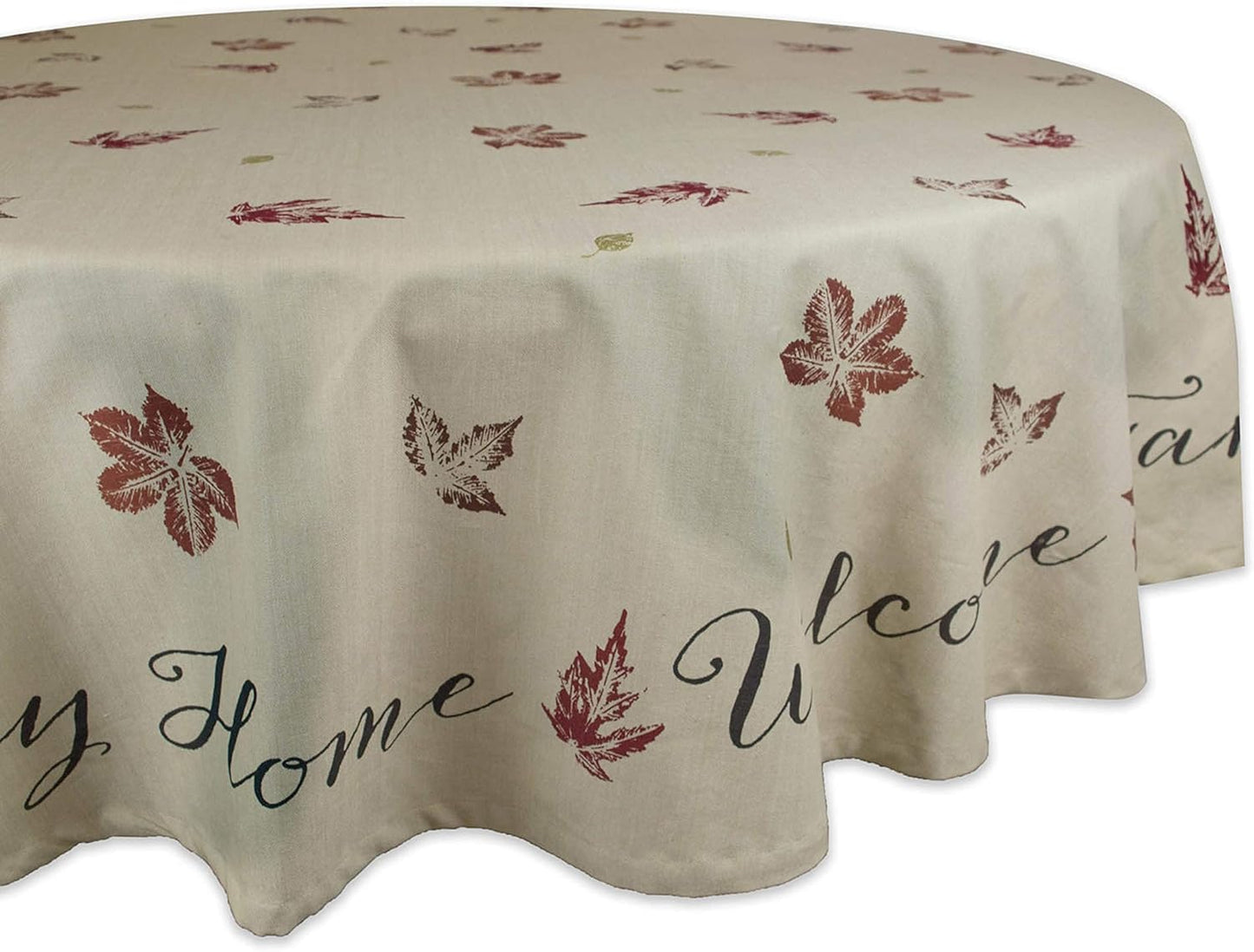 Rustic Autumn Leaves Kitchen Collection Thanksgiving & Fall Table Décor, Tablecloth, 60X104