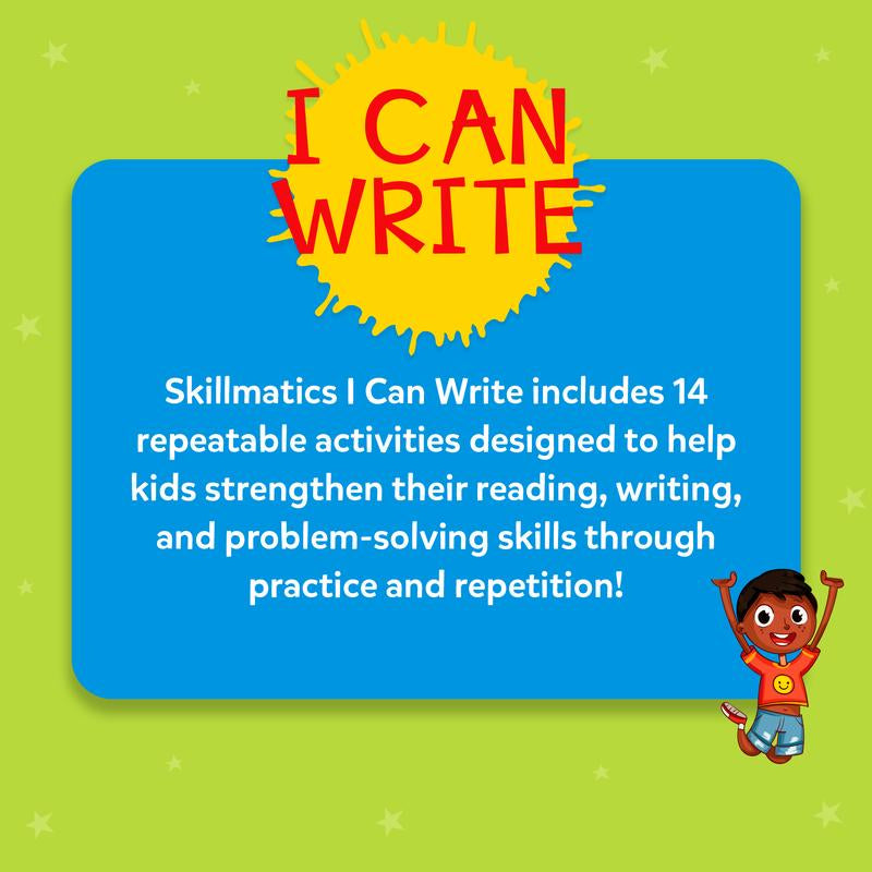 Skillmatics Write & Wipe Activity Mats – Reusable Educational Toys for Preschool & Kindergarten Kids Ages 3-6 | Includes Whiteboard Pens