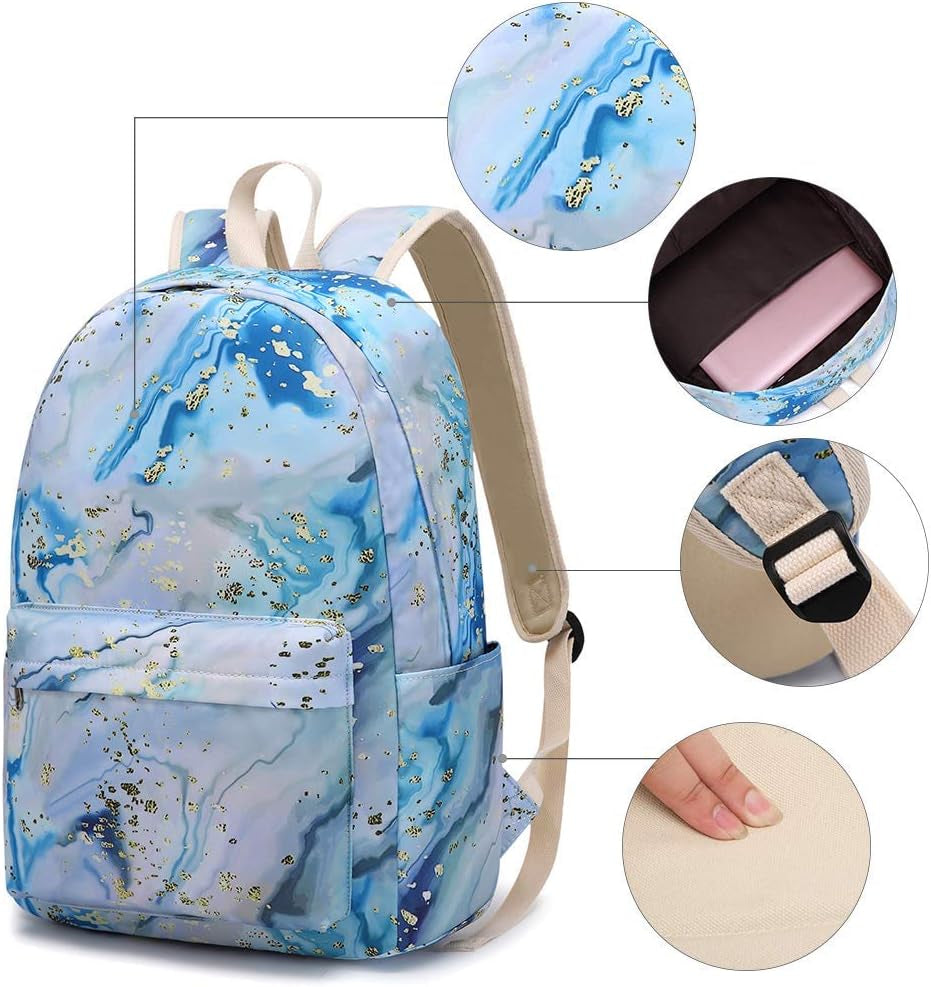 Teen Girls School Backpack Kids Bookbag Set with Lunch Box Pencil Case Travel Laptop Backpack Casual Daypacks