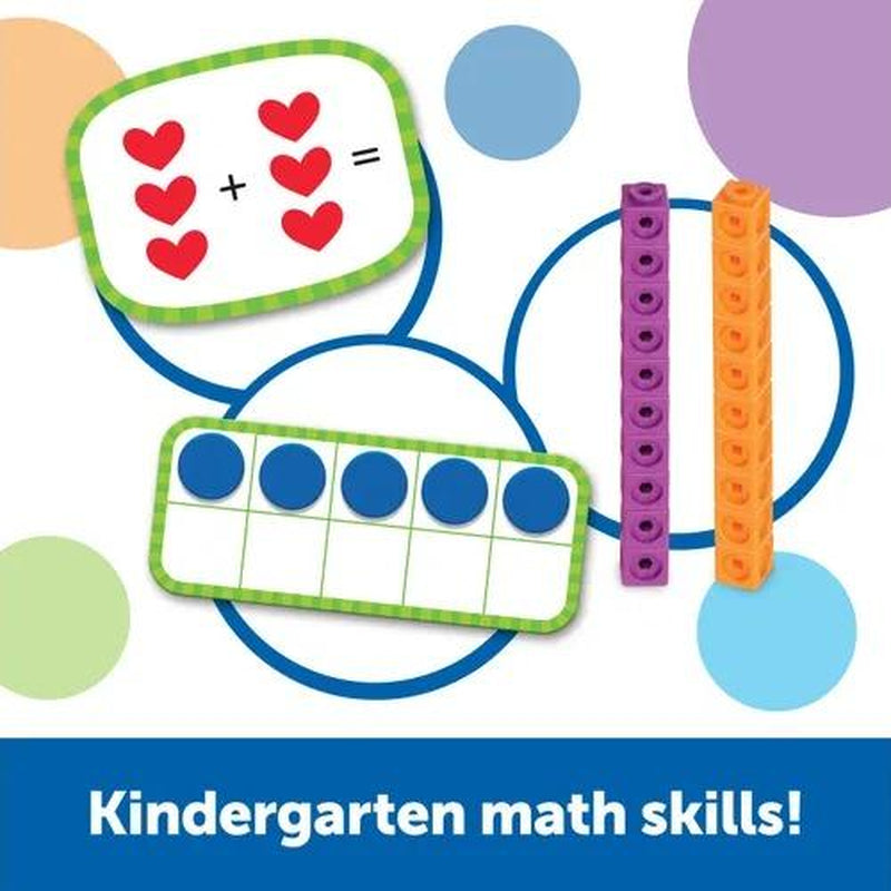 Learning Resources Skill Builders, Summer Learning Activity Set, Prek–Kindergarten Prep for Math, Reading, and Writing, Fun Educational Practice to Prevent Summer Slide, Ages 5+, Great for Home or Travel