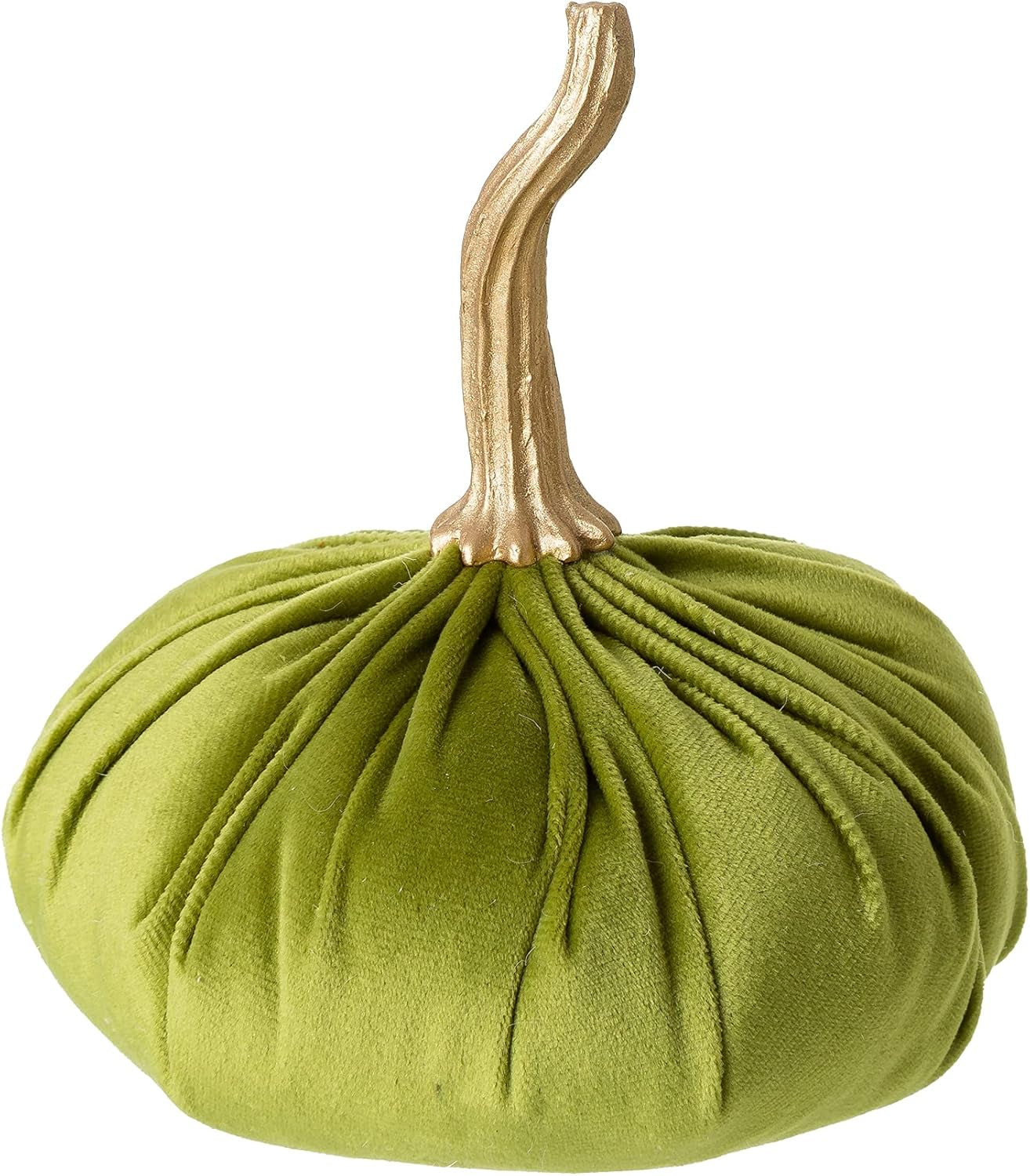 3 Pack Velvet Pumpkins, Orange White Green Artificial Pumpkins for Fall Harvest Thanksgiving Table Decoration