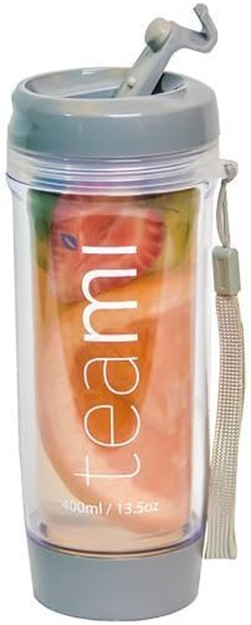 Tea Tumbler Infuser Bottle - Grey, 20 Ounce - BPA FREE - Double Walled Mug, Hot or Cold - Our Best Infusion Bottles for Infused Fruit, Smoothies, Tea, Even Coffee