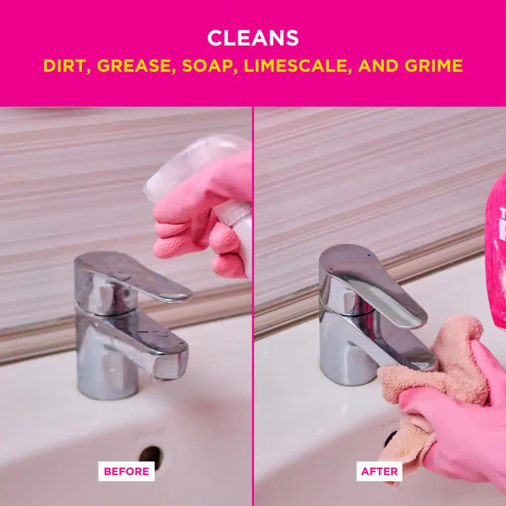 500 G Cleaning Paste, 750 Ml Multi-Purpose Liquid Cleaner, 750Ml Bathroom Foam Cleaner, and 750Ml Cream Cleaner Bundle