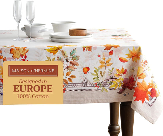 Table Cloth Square Table 100% Cotton 60 X 60 Inches Tablecloth Reusable Decorative Everyday Use for Dining Room, Farmhouse, Home, Party, Festive & Wedding - Amarante