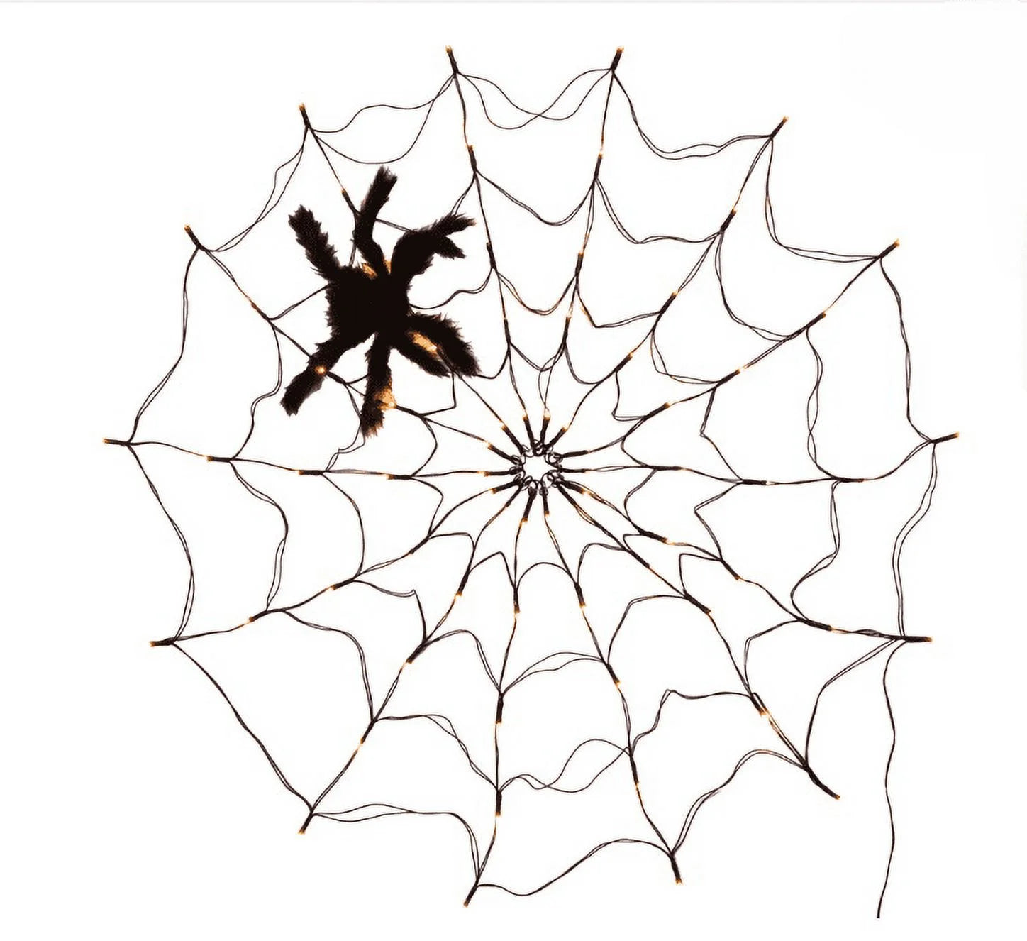 Spider Web Lights Halloween Decoration Lights LED Atmosphere Layout Halloween Decoration Props Usb Light Strings