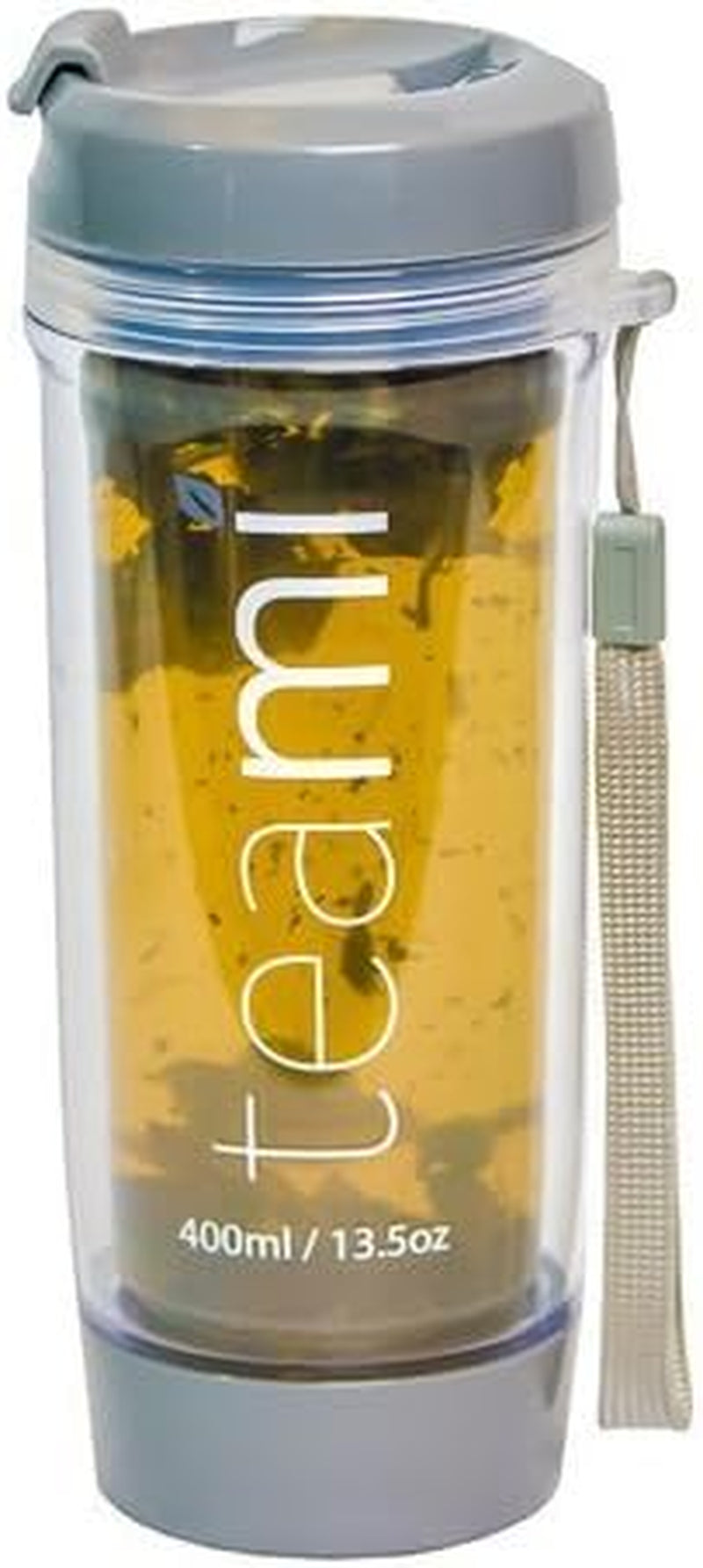 Tea Tumbler Infuser Bottle - Grey, 20 Ounce - BPA FREE - Double Walled Mug, Hot or Cold - Our Best Infusion Bottles for Infused Fruit, Smoothies, Tea, Even Coffee