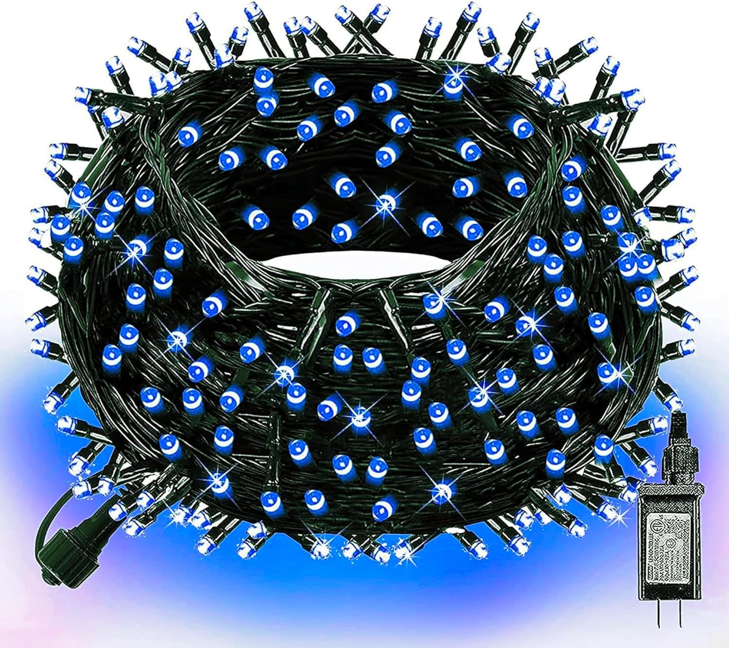 Halloween 300 LED String Lights, 100FT Connectable String Lights with 8 Lighting Modes, Halloween Decorations for Party Carnival Supplies, Indoor Outdoor Yard Garden Decor (Purple)