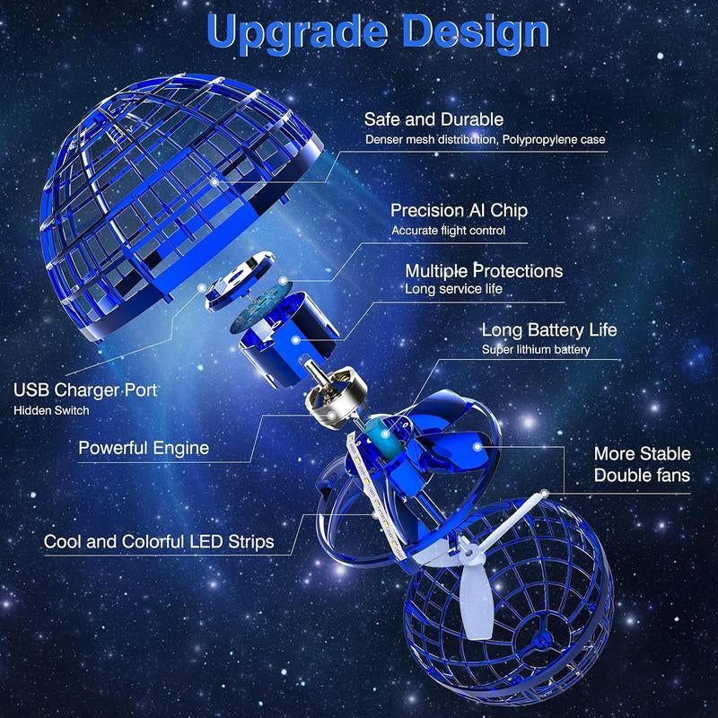 2025Cosmic Fly Ball Toy, Hand Controlled Boomerang Hover Ball, Cosmic Globe Flying Spinner with Endless Tricks, Cool Toys Gifts for 8 9 10 11 12+ Year Old Boys Girls Teens Outdoor Toys