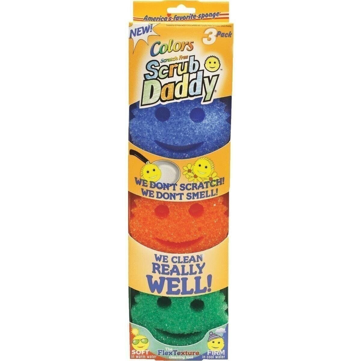 Scrub Daddy Scrubdaddy 3Pk Scrubber