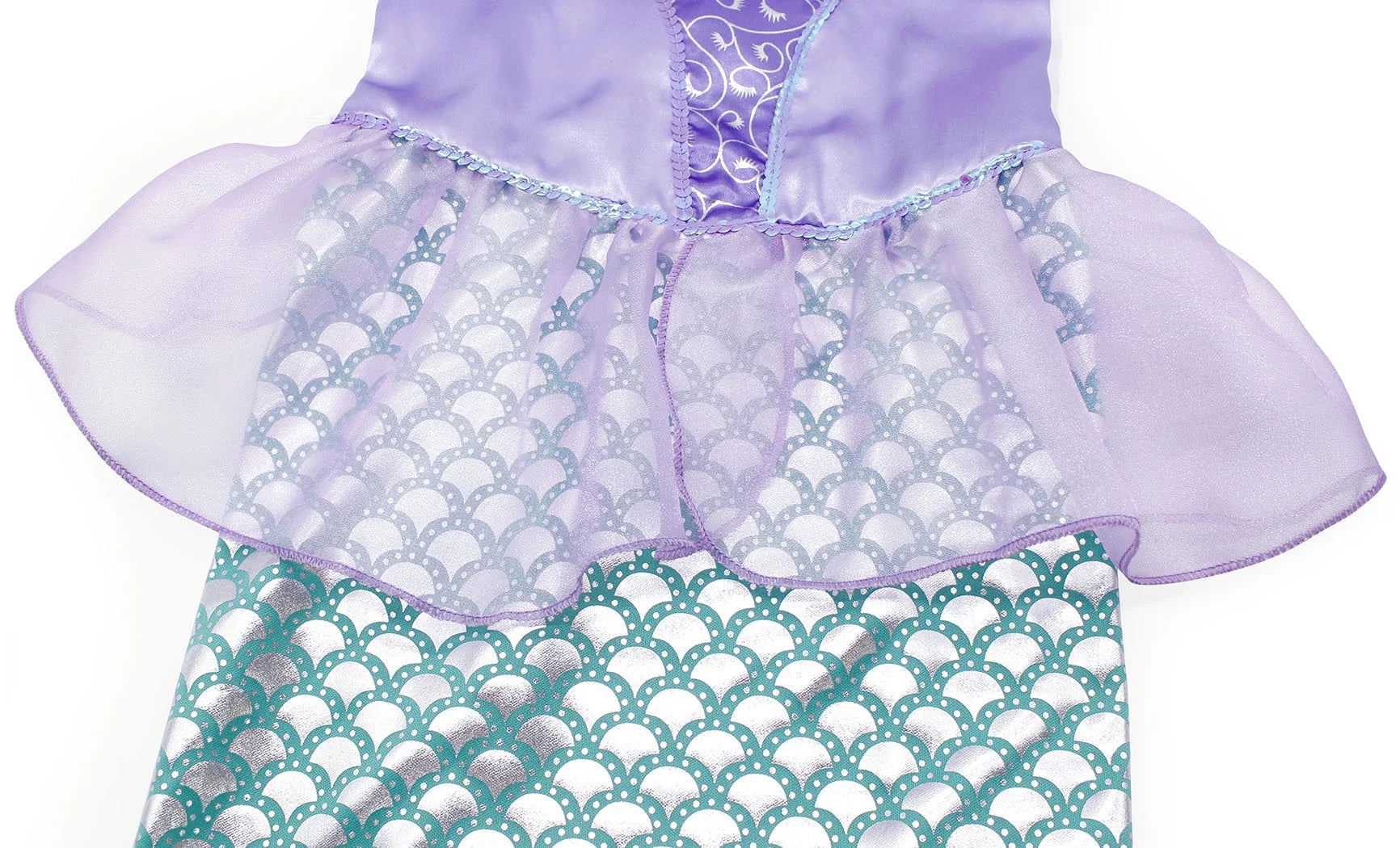 Mermaid Dresses for Girl Princess Dress up Clothes Mermaid Costume up Kids Birthday Party Cosplay Role Play Clothes Tween 110 Cm 3-4 Years