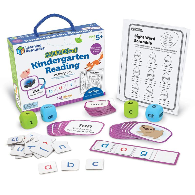 Learning Resources Skill Builders, Summer Learning Activity Set, Prek–Kindergarten Prep for Math, Reading, and Writing, Fun Educational Practice to Prevent Summer Slide, Ages 5+, Great for Home or Travel