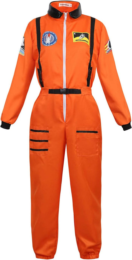 Women Astronaut Costume Adult Hallloween Cosplay Costumes Flight Jumpsuit Space Suit for Women