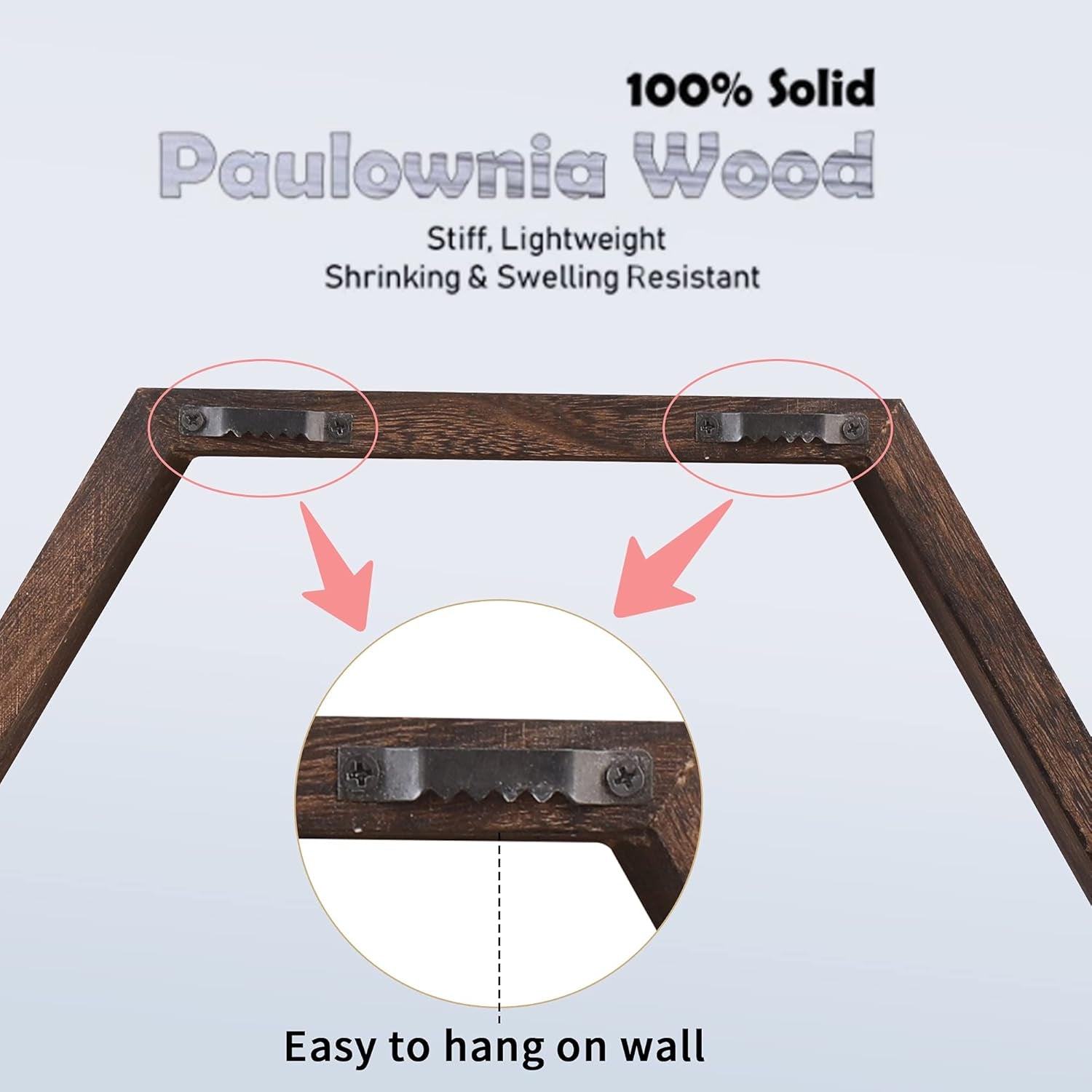 Hexagon Floating Shelves Set of 6 Wall Mounted Wood Farmhouse Storage Honeycomb Wall Shelf , Hexagonal Decor Wall Shelves for Bedroom, Living Room, Office, Screws Anchors Included Walnut